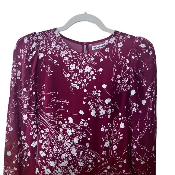 Reformation Romee Floral Mini Dress 4 - Picture 6 of 11